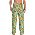 thumbnail image 7 of Salouo Tangerine Print Pajama Pants for Men, Lounge Pants Elastic Waistband Casual Men's sleepwear Loungewear Sleep Pajama Pant -X-Large, 7 of 7