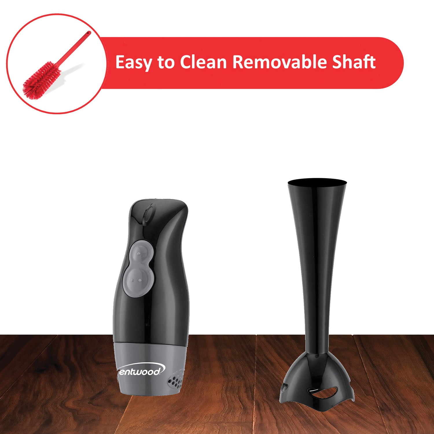 Brentwood 2-Speed Hand Blender, Black