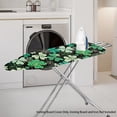 thumbnail image 2 of Renewold Elastic Ironing Board Cover with Elastic Straps, Stretch Polyester Spandex Fit for Most Standard Boards for St Patricks Day Irish Decor, 55 x 16 Inch, Green Shamrock Polka Dots Stripes, 2 of 5