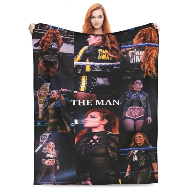 Manta de franela ultra suave y acogedora de Becky Lynch para picnic para niños, niñas y adultos, mantas ligeras y esponjosas para sofá, cama, sofá, sala de estar