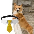 thumbnail image 4 of CSChome Pet Tie Pet Collar Lapel Collar with D-ring Adjustable Buckle Polyester Pet Dog Cosplay Necktie, 4 of 7