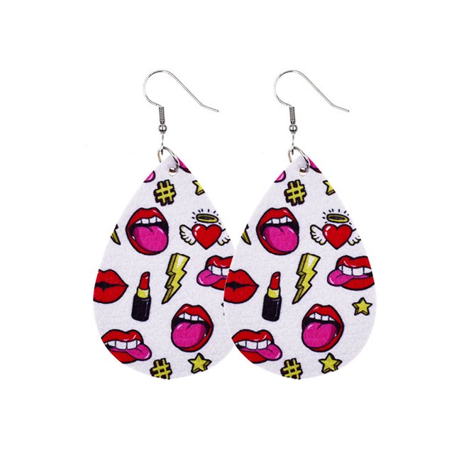 Jusqu'à 65% de Rabais Boucles d'Oreilles Saint Valentin Coeur Amour Lèvres Rouges Double Face Boucles d'Oreilles Boucles d'Oreilles Bijoux sur l'Autorisation