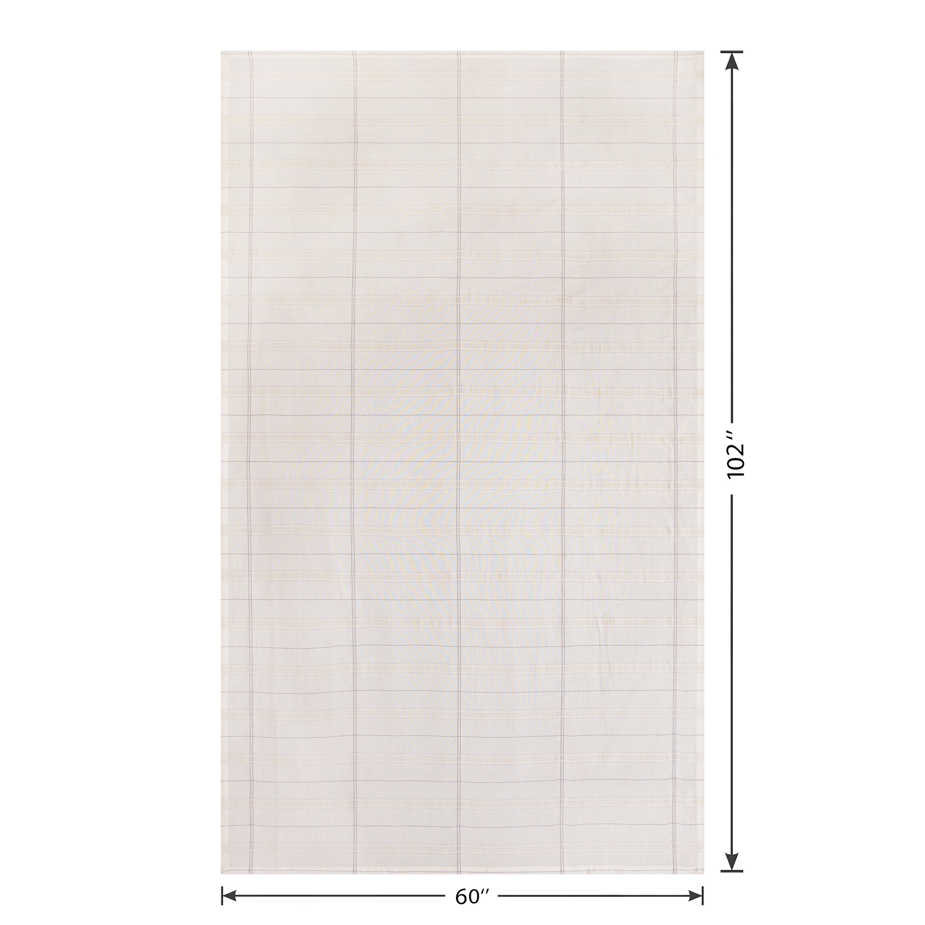 Better Homes & Gardens Silver Tuesday Plaid 60” x 102” Tablecloth – Cotton & Polyester Blend