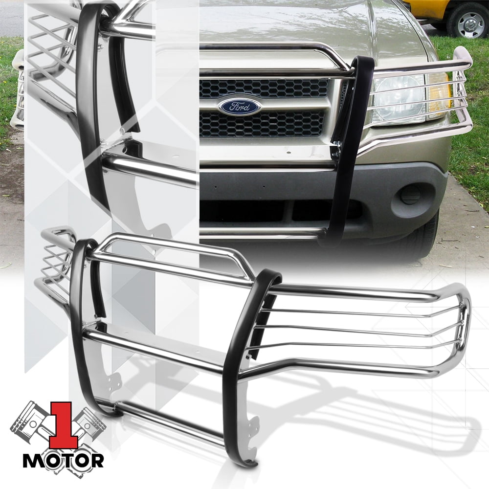 Chrome 1.5" Stainless Steel Grille/Brush/Headlight Guard for 0105 Ford