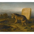 thumbnail image 3 of Sir Edwin Henry Landseer 17x15 Black Modern Framed Museum Art Print Titled - The Poor Dog (The Shepherd's Grave), 3 of 5