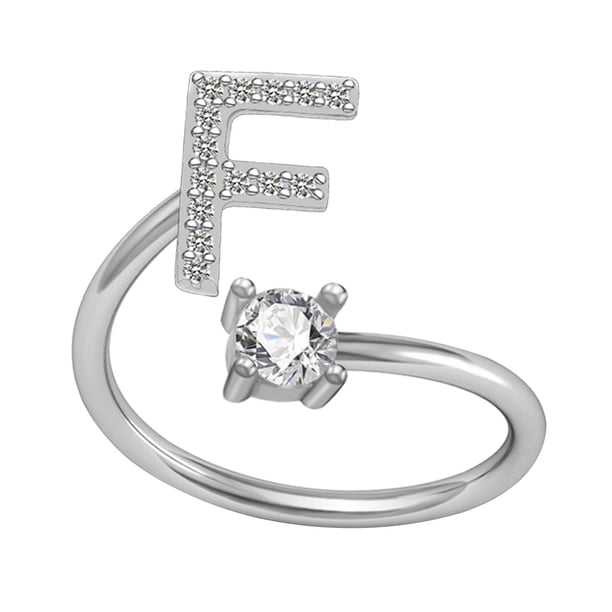 Xihbxyly Collar con El Alfabeto de Moda, Elegante Colgante de Letras de Cobre con Incrustaciones de Diamantes de Imitación, Accesorio Ajustable, Regalo de Boda, Ideal para Mamás, Novias y Amigas.