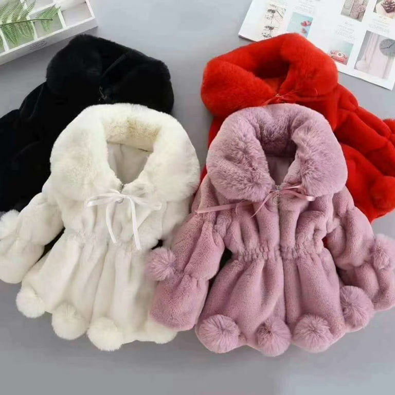 SILVERCELL Toddler Kids Double Sided Plush Jacket Winter Thick