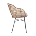 thumbnail image 3 of Silla Ratán Bari con brazo, Ratán Natural para exterior techado Sand & Garden Silla, 3 of 3