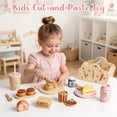 thumbnail image 6 of HopeRock Wooden Play Food Picnic Set, Pretend Play Toy for Girl 3-6 Years Old, Wooden Kitchen & Tea Party Playset with Storage Basket, Toddler Girls Christmas Birthday Gift., 6 of 7
