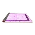 thumbnail image 2 of Ahgly Company Indoor Square Solid Purple Modern Area Rugs, 4' Square, 2 of 4