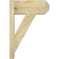 thumbnail image 3 of Ekena Millwork 8"W x 18"D x 26"H Traditional Rough Sawn Craftsman Outlooker, Douglas Fir, 3 of 4