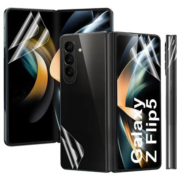 Dteck for Samsung Z Fold 5 Screen Protector, [8 in 1] Inside Film   Front Screen Protector   Hinge Protector Back Protector,Flexible HD Full Covered No Bubble Hydrogel Protector for Samsung Z Fold5