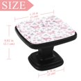 thumbnail image 3 of 4 Pcs Square Cabinet Handle Cupboard Knob Drawer Pulls Handle Pink Sheep and Stars Drawer Knobs with Screws Furniture Decoration, 3 of 5