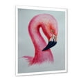 thumbnail image 2 of Designart 'Abstract Portrait of Pink Flamingo IV' Farmhouse Framed Art Print, 2 of 4