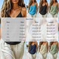 thumbnail image 3 of GUACER Cami Tops for Women V-Neck Spaghetti Strap Cotton Linen Flowy Tank Tops Casual Loose Fit Summer Blouse, 3 of 9