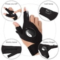 thumbnail image 3 of LED Flashlight Gloves Gifts for Men, Stocking Stuffers for Men Dad Husband Adult Christmas Birthday Gift, 3 of 13