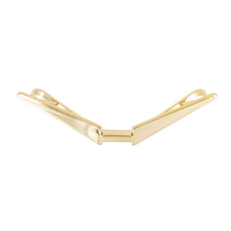 Gold Tone Winged Men's Collar Bar Clip