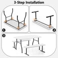 thumbnail image 6 of WLLJOY 3-Piece Kids Picnic Tableset, Outdoor Portable Small Table with Long Bench, Waterresistance and Easy to Clean, Suitable for Patio, Garden and living Room, 6 of 11