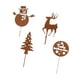 thumbnail image 1 of Estacas navideñas para jardín, letreros navideños para patio trasero, patio, casa de campo Juego de 4 piezas estilo D, 1 of 9