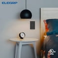 thumbnail image 7 of ELEGRP 15 Amp Light Switch Decorator 120V Single Pole Rocker AC Quiet , with Wall Plate, Matt Black (10-Pack), 7 of 7