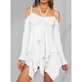 thumbnail image 3 of Osfvolr Women'S Halloween Costumes Off-Shoulder Butterfly Fairy Cosplay Party Handkerchief Flowy Midi Dress White XXL, 3 of 6