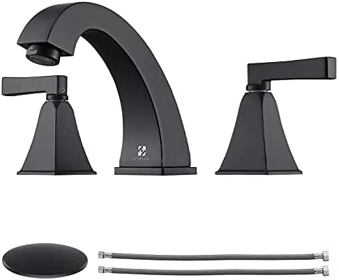 Details about   Bathroom Faucets Double Holes Single Handle Wall Mounted Chrome Basin Mixer Taps 