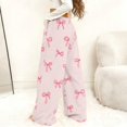 thumbnail image 2 of Aoiroe Women'S Comfy Pajama Cute Pj Pants Women Pants Heart Pajamas Women Womens Plus Size Pajamas Jogger Wide Leg Athletic Pants Fleece Pj Pants Wide Leg Pants Casual Pants For Women Beige L, 2 of 8