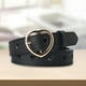 thumbnail image 1 of Cinturones de cintura Soledad de cuero PU para mujer negro, 1 of 8