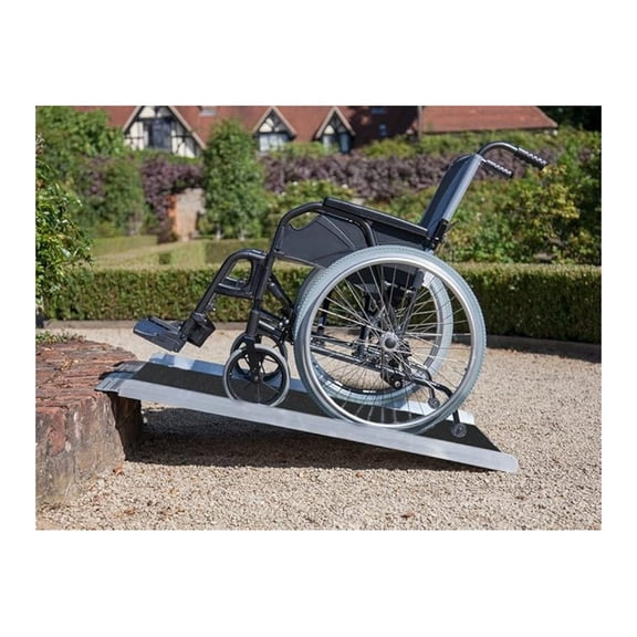 3' (36" X 31") Extra Wide Non-Skid Aluminum Wheelchair Scooter Loading Ramp 3FT, Lightweight Folding Portable Traction Ramp