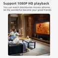 thumbnail image 4 of Graflsoa T20 Mini Wireless Projector with Remote, 100-240V US Plug, 1920x1080 Support, LED Light Source, 20000hrs Life, Manual Focus, 16:9/4:3 Screen Ratio, 4 of 6