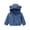 Blue, variant on 6M-4T Toddler Boys Girls Winter Warm Fleece Hooded Coats Jacket Long Sleeve Zip Up Coat Outwear