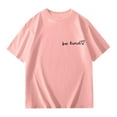 thumbnail image 4 of Hiijoy Big Girls "Be Kind" T Shirt Short Sleeve Drop Shoulder T-Shirt Casual Loose Tshirt, 4 of 5