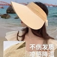thumbnail image 3 of SikaFu Japanese UV Sunscreen Hat For Women In Summer, UV Resistant Empty Top Hat, Sun Hat With Large Brim To Cover Face, Beach Sun Hat, Trendy, 3 of 9