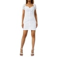 thumbnail image 1 of TRKIYQC Vestido bordado con hombros descubiertos para mujer Adulto Patrón de flores de un solo pecho Manga corta de una pieza TRKIYQC  moderno, 1 of 9