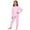 Pink, variant on JIAYUE Girl Kids Two Piece Pajama Set Soft Stretchy Loungewear Pattern Print Crew Neck Long Sleeve Top With Elastic Waist Jogger Pants Casual Sleepwear For Home Rest Indoor PJS,11-12 Years
