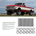 thumbnail image 4 of Kit de Tête de Cylindre, Kit de Goujon de Collecteur d'Échappement 12 Pcs Poli Fixation Serrée pour LSX LS1 LS2 LS3 LS6 LS7, 4 of 8
