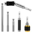 thumbnail image 1 of 6Pcs Drill Bit Extension Magnetic Swiveling Bit Tip Holder Bar Set 1/4inch Magnetic Rotary Drill Holder,for Tight Spaces, 1 of 5