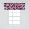 thumbnail image 2 of Ambesonne Jaguar Window Valance, Colorful Leopard Spots Dots, 54" X 18", Pale Pink Magenta Black, 2 of 3