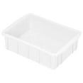 thumbnail image 1 of Unique Bargains 10'x7'x3' Plastic Lab Tray Rectangle Utility Stackable Box Crafts Organizer White, 1 of 5