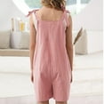 thumbnail image 5 of EnJoCho Girls Adjustable Lace Jumpsuit, Sleeveless Romper with Pocket Shorts, Spring Summer Fall Casual Play Outfit, 5 of 8