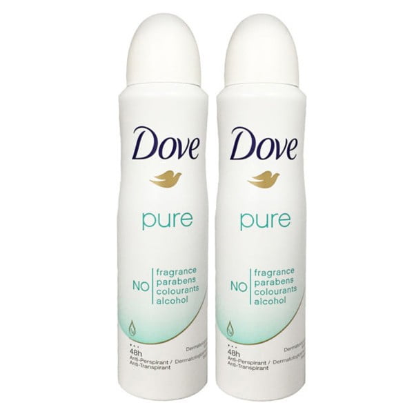 Dove Pure AntiPerspirant Deodorant 5.1 oz Cans Pack of 2 Walmart