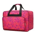 thumbnail image 2 of Billuyoard Bolso de almacenamiento para máquina de coser de gran capacidad, bolsa de transporte deportiva para mujer, funda de transporte para Almacenamiento y organización del hogar Rosa roja pequeño, 2 of 6