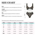 thumbnail image 4 of Kdxio Mushrooms and Leaves Print Women's 2 Piece High Waisted Wrap Spaghetti Strap Summer Swimsuit Bikini Set-X-Large, 4 of 7