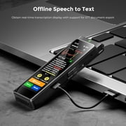 Innioasis 136GB Digital Voice Recorder with Playback, R1 Full Touchscreen with AI Intelligent Transcription and Bluetooth (Black)