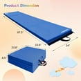 thumbnail image 2 of RitFit Upgraded Folding Exercise Mat, 2 Inch Thick Gymnastics Mat 3’x6’,4’x8’,4x10’,2'x8' with Carrying Handles for Yoga, MMA, Stretching, Core Workouts and Home Gym Protective Flooring, 2 of 8