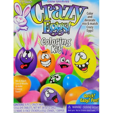 Easter Unlimited Easter Egg Decorating Kit Crazy Eggs Walmart