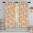 thumbnail image 5 of Blackout Kids Curtains,Brown Boho Bohemia Rainbow Hearts Pattern Childrens Insulated Curtains Set Of 2,Bedroom Essentials,Toddler Room Decor 42x63in(106x160cm), 5 of 5