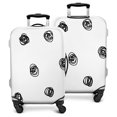 thumbnail image 2 of Stretch Luggage Cover S(18-20in)– Elastic Travel Suitcase Protector with Handle Openings & Bottom Closure, Washable Polyester Spandex Suitcases Cover, Doodle Print, 2 of 5