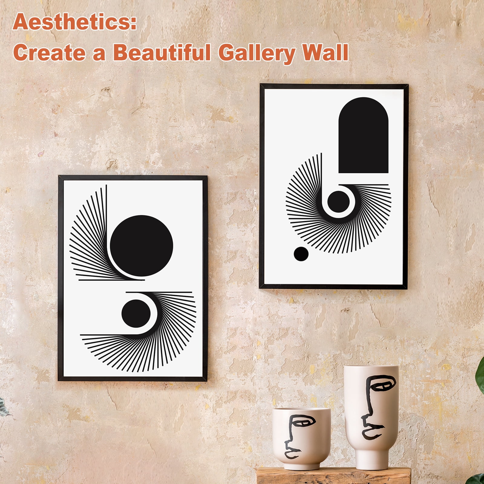 Art Frames Magnetic Front Open Changeable for Poster Paintings Artwork Photo Pictures, Black