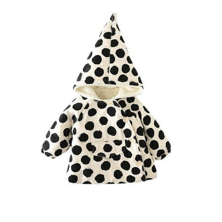 

IROINNID Girls Cute Long Sleeve Pointed Hat Hooded Jacket Fashion Keep Warm Coat Outfits